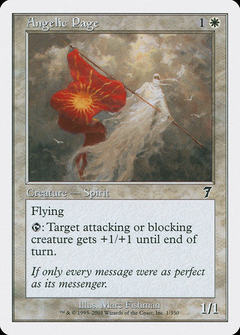 Angelic Page [Seventh Edition] Magic: The Gathering