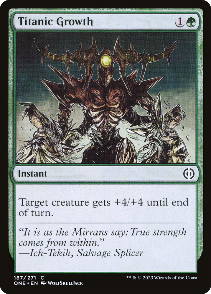 Titanic Growth [Phyrexia: All Will Be One] Magic: The Gathering
