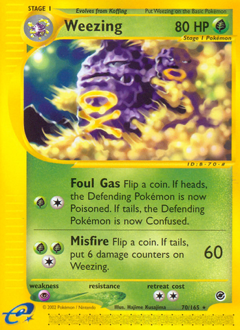 Weezing (70/165) [Expedition: Base Set] Pokémon