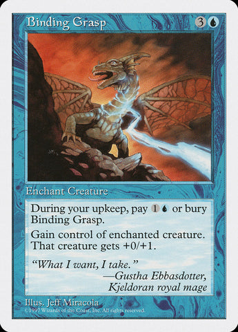 Binding Grasp [Fifth Edition] Magic: The Gathering