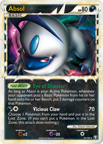 Absol (91/102) [HeartGold & SoulSilver: Triumphant] Pokémon