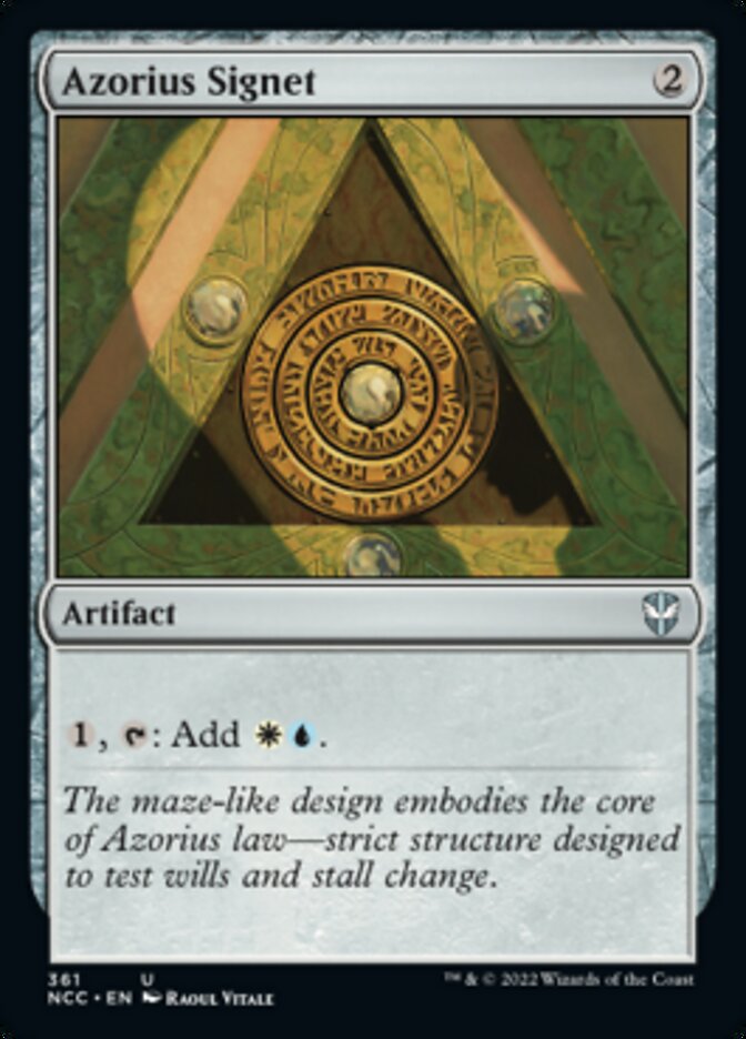 Azorius Signet [Streets of New Capenna Commander] Magic: The Gathering