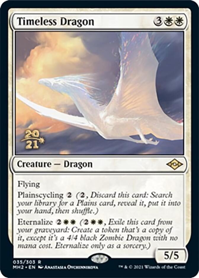 Timeless Dragon [Modern Horizons 2 Prerelease Promos] Magic: The Gathering