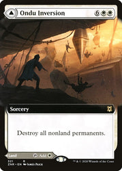 Ondu Inversion // Ondu Skyruins (Extended Art) [Zendikar Rising] Magic: The Gathering