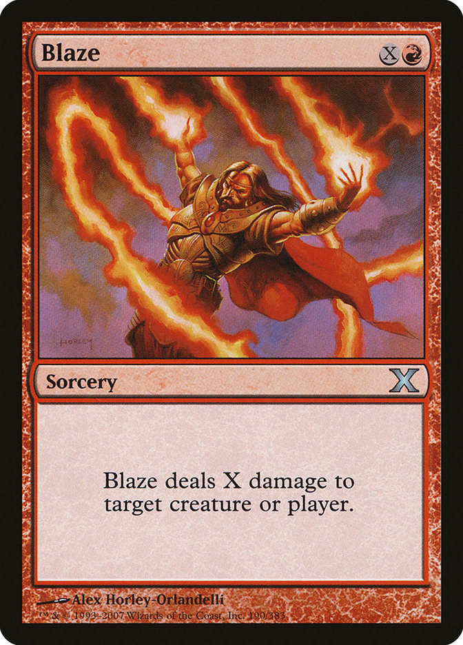 Blaze [Tenth Edition] Magic: The Gathering