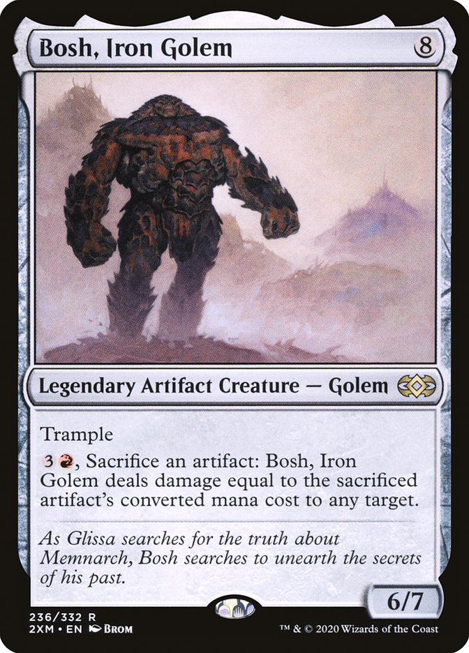 Bosh, Iron Golem [Double Masters] Magic: The Gathering