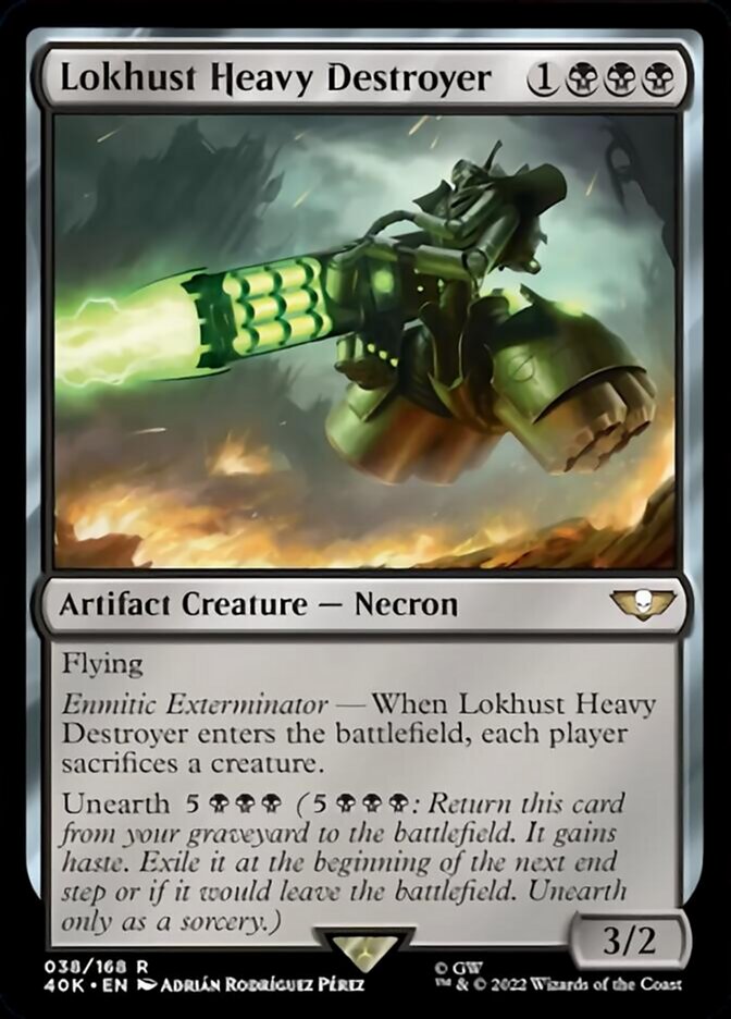 Lokhust Heavy Destroyer (Surge Foil) [Warhammer 40,000] Magic: The Gathering