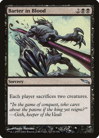 Barter in Blood [Mirrodin] Magic: The Gathering