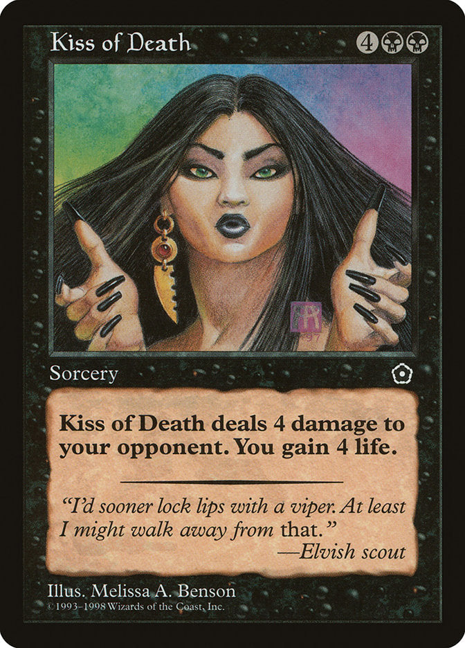Kiss of Death [Portal Second Age] Magic: The Gathering