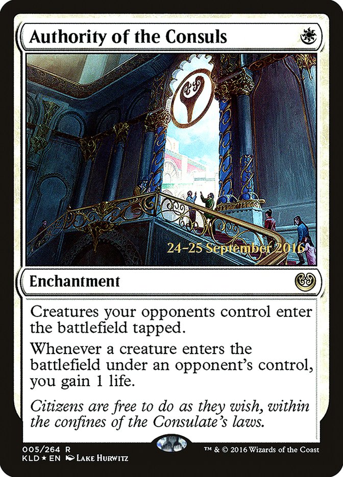 Authority of the Consuls [Kaladesh Prerelease Promos] Magic: The Gathering