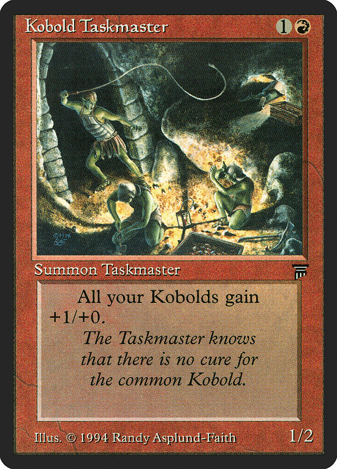 Kobold Taskmaster [Legends] Magic: The Gathering