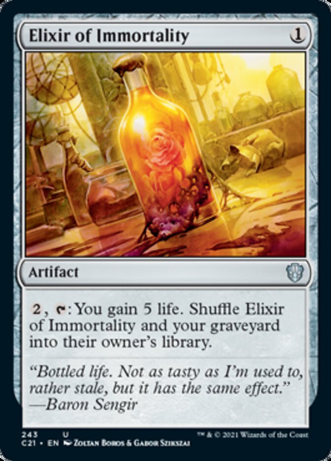 Elixir of Immortality [Commander 2021] Magic: The Gathering