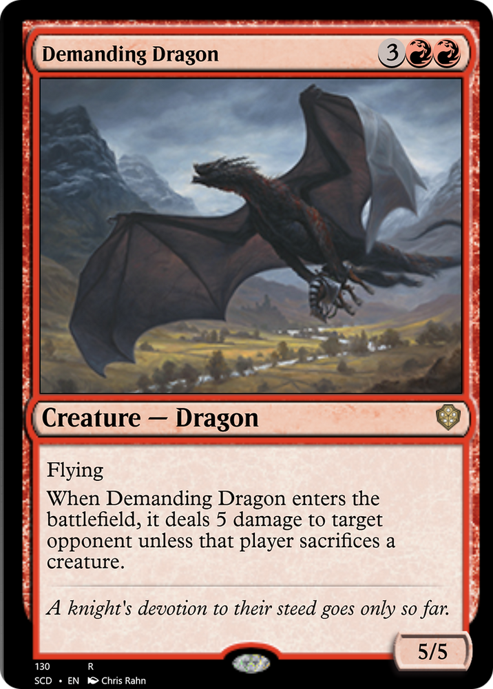 Demanding Dragon [Starter Commander Decks] Magic: The Gathering