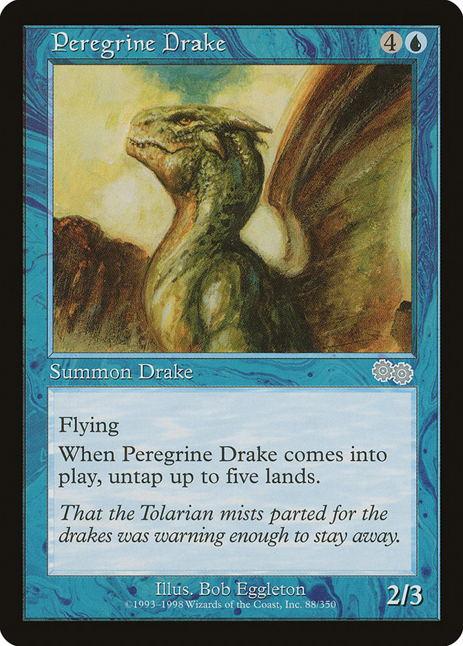 Peregrine Drake [Urza's Saga] Magic: The Gathering