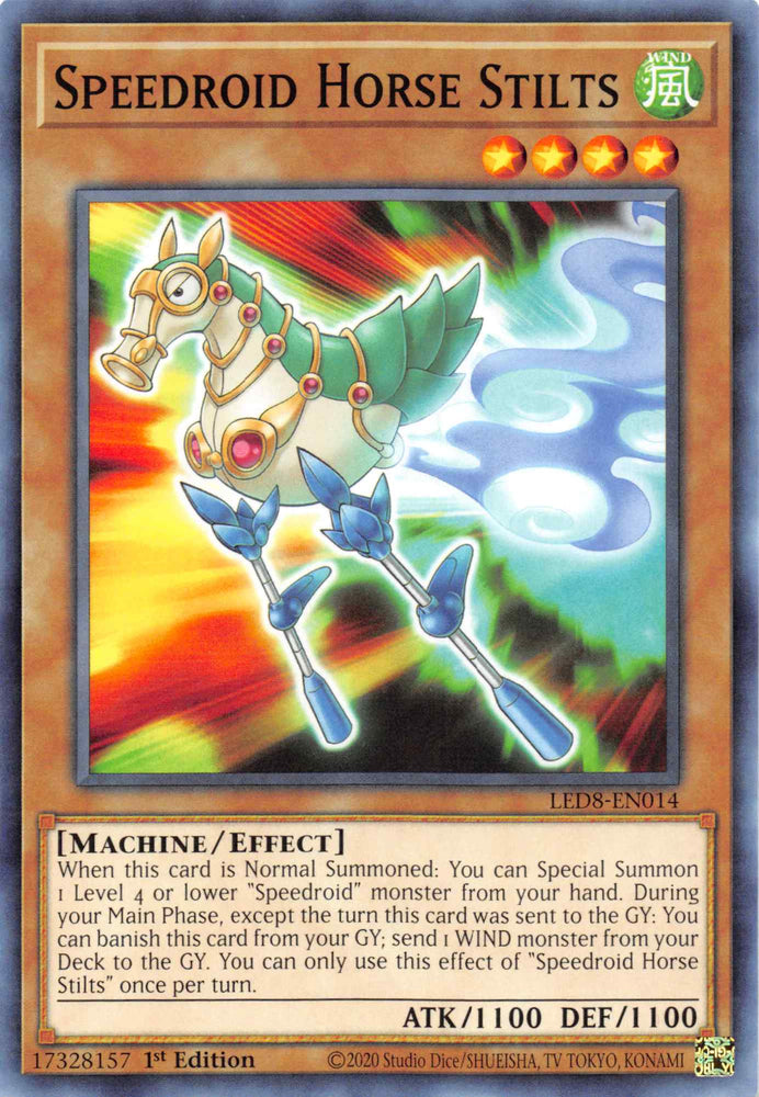 Speedroid Horse Stilts [LED8-EN014] Common Yu-Gi-Oh!