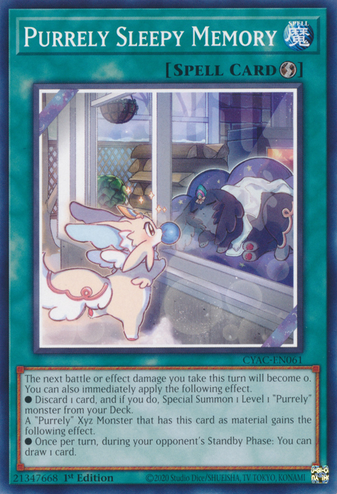 Purrely Sleepy Memory [CYAC-EN061] Common Yu-Gi-Oh!