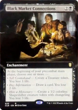 Black Market Connections (Extended Art) [Commander Legends: Battle for Baldur's Gate] Magic: The Gathering