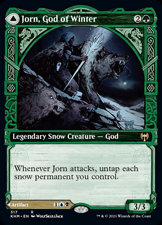 Jorn, God of Winter // Kaldring, the Rimestaff (Showcase) [Kaldheim] Magic: The Gathering