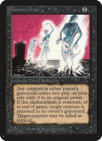 Animate Dead [Alpha Edition] Magic: The Gathering