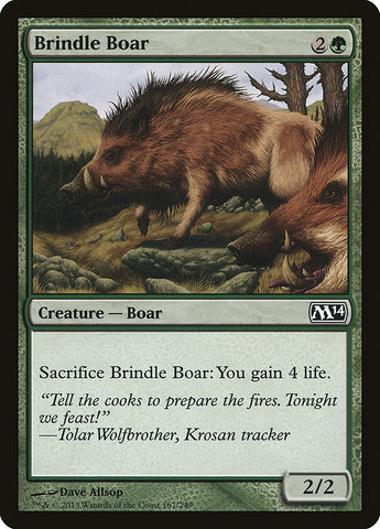 Brindle Boar [Magic 2014] Magic: The Gathering