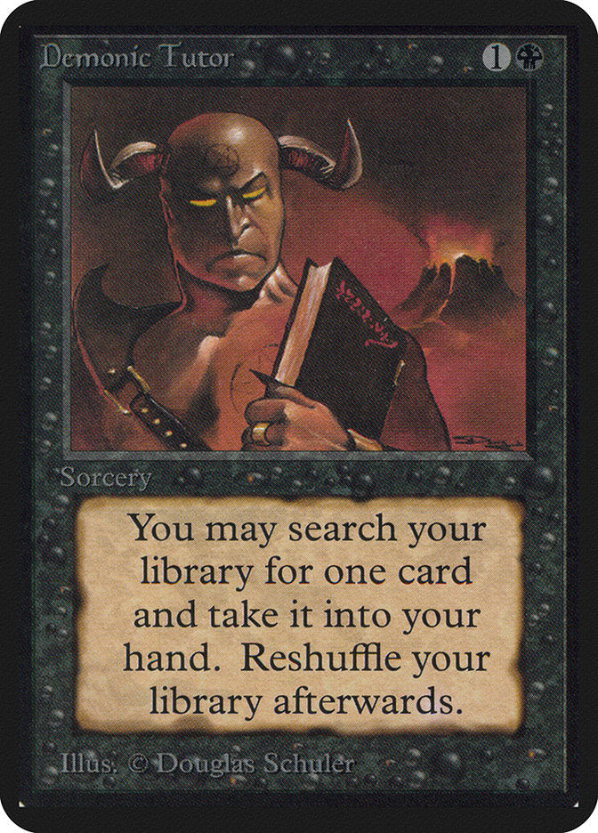 Demonic Tutor [Alpha Edition] Magic: The Gathering