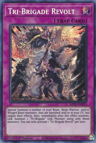 Tri-Brigade Revolt [MP21-EN212] Prismatic Secret Rare Yu-Gi-Oh!