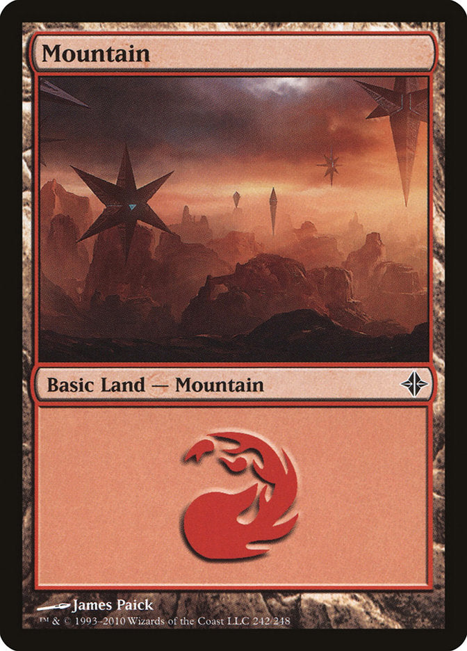 Mountain (242) [Rise of the Eldrazi] Magic: The Gathering