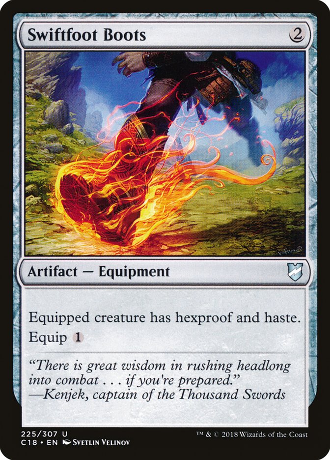 Swiftfoot Boots [Commander 2018] Magic: The Gathering