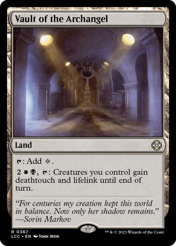 Vault of the Archangel [The Lost Caverns of Ixalan Commander] Magic: The Gathering