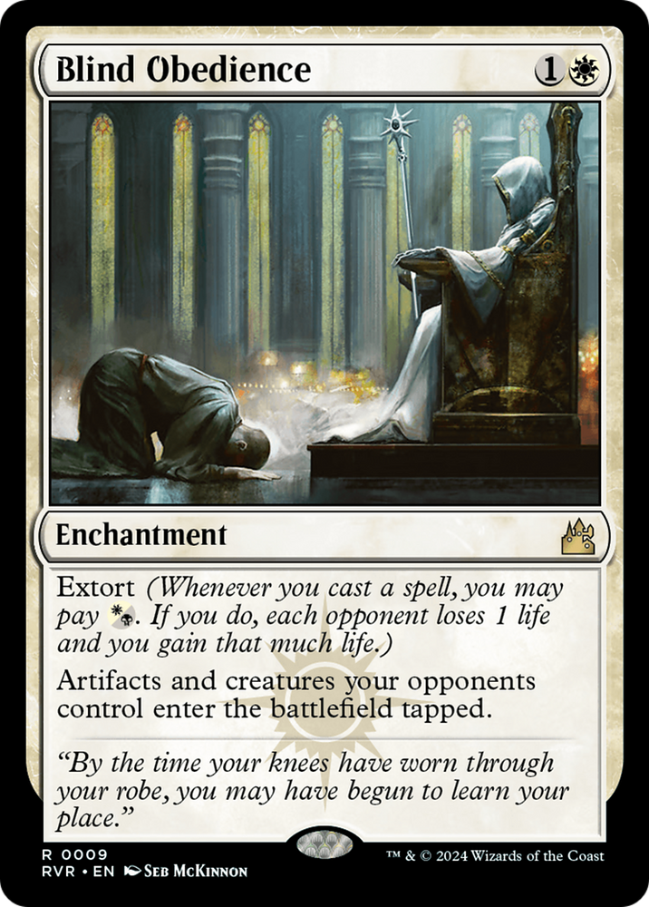 Blind Obedience [Ravnica Remastered] Magic: The Gathering