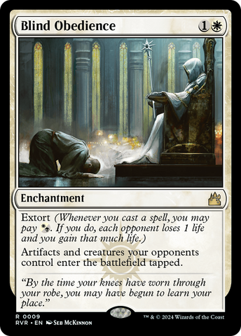 Blind Obedience [Ravnica Remastered] Magic: The Gathering