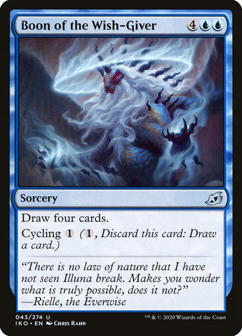 Boon of the Wish-Giver [Ikoria: Lair of Behemoths] Magic: The Gathering