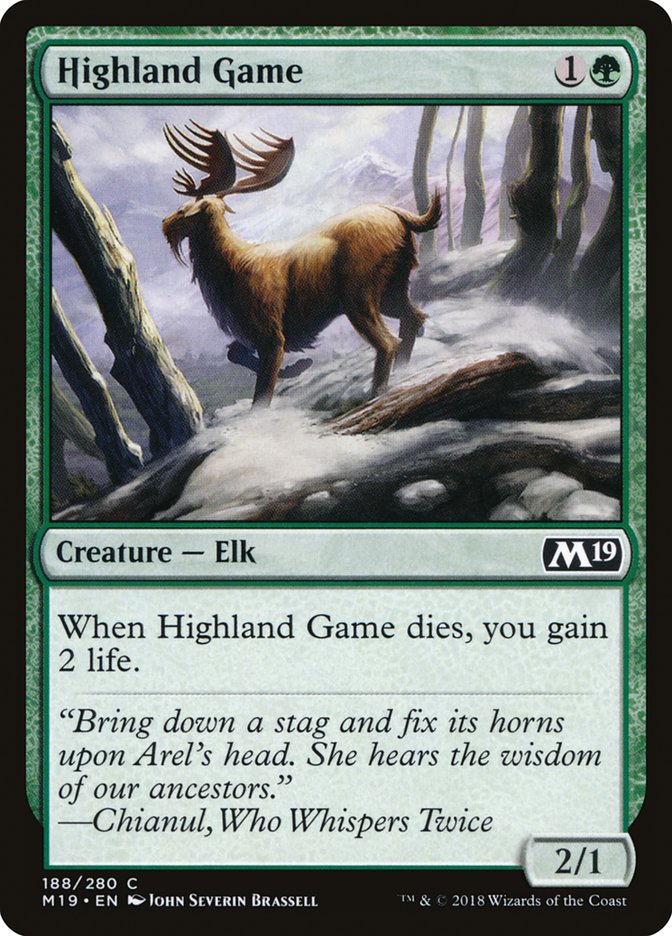 Highland Game [Core Set 2019] Magic: The Gathering