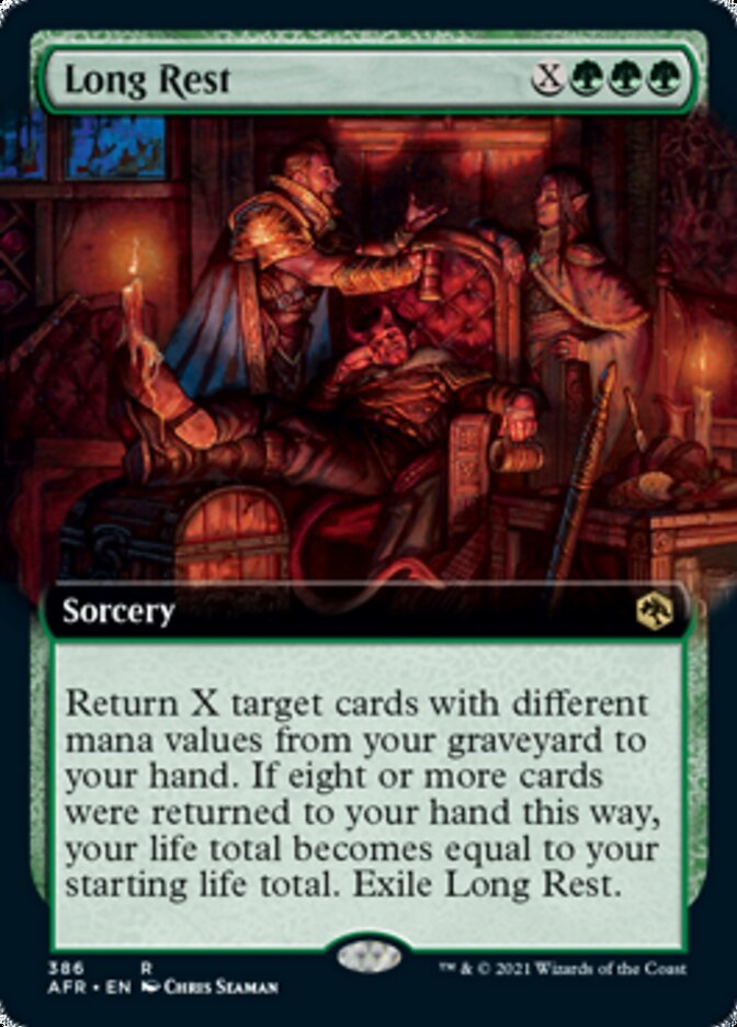 Long Rest (Extended Art) [Dungeons & Dragons: Adventures in the Forgotten Realms] Magic: The Gathering