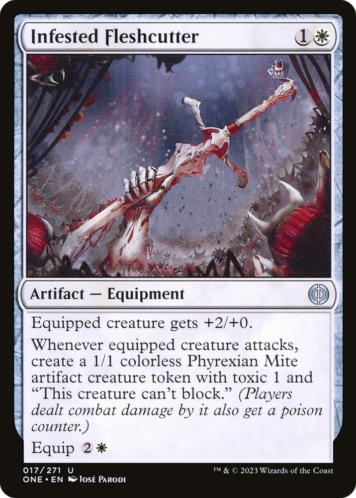 Infested Fleshcutter [Phyrexia: All Will Be One] Magic: The Gathering