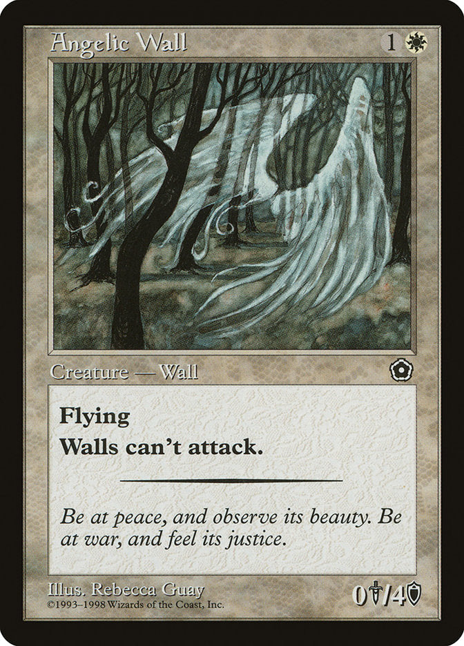 Angelic Wall [Portal Second Age] Magic: The Gathering