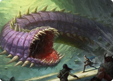 Purple Worm Art Card [Dungeons & Dragons: Adventures in the Forgotten Realms Art Series] Magic: The Gathering