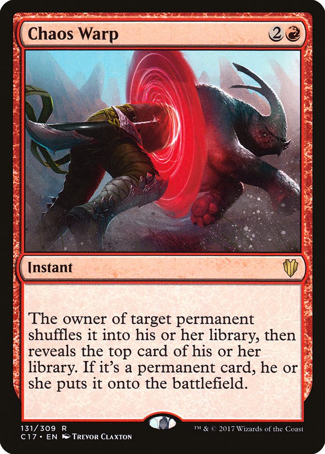 Chaos Warp [Commander 2017] Magic: The Gathering