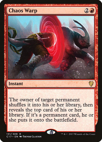 Chaos Warp [Commander 2017] Magic: The Gathering