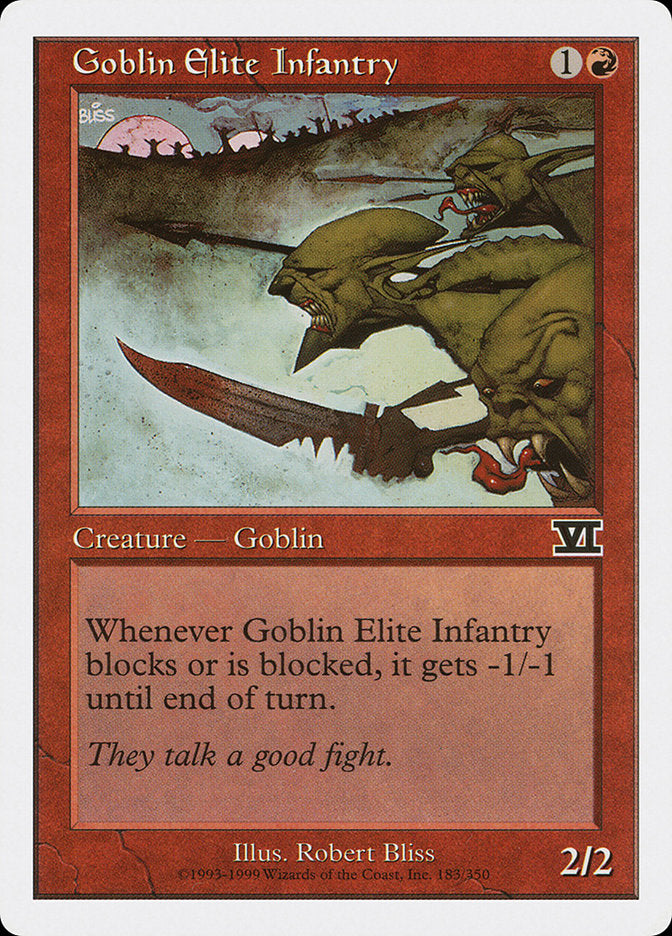 Goblin Elite Infantry [Classic Sixth Edition] Magic: The Gathering