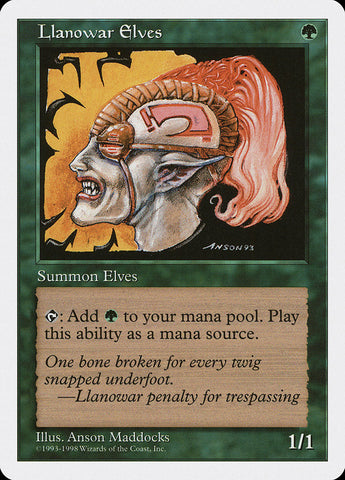 Llanowar Elves [Anthologies] Magic: The Gathering