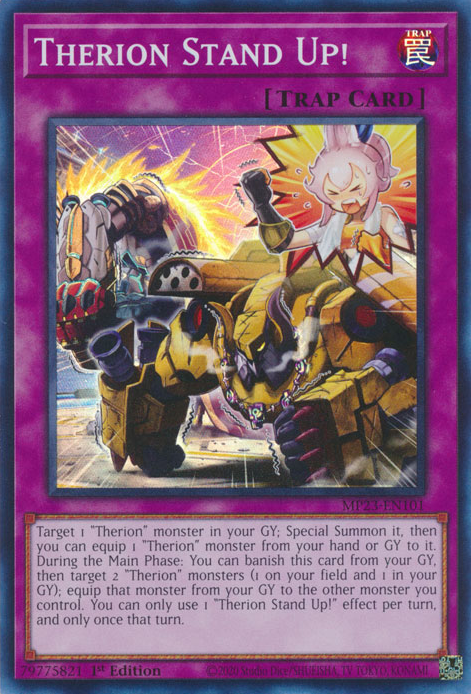 Therion Stand Up! [MP23-EN101] Super Rare Yu-Gi-Oh!
