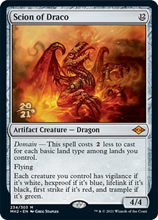Scion of Draco [Modern Horizons 2 Prerelease Promos] Magic: The Gathering