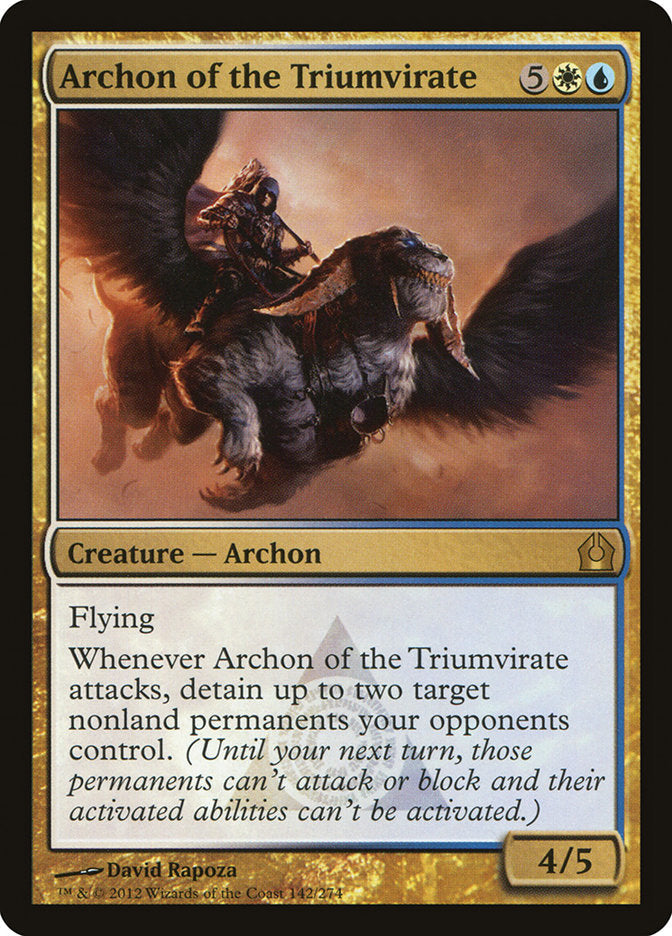 Archon of the Triumvirate [Return to Ravnica] Magic: The Gathering