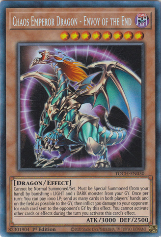 Chaos Emperor Dragon - Envoy of the End [TOCH-EN030] Collector's Rare Yu-Gi-Oh!