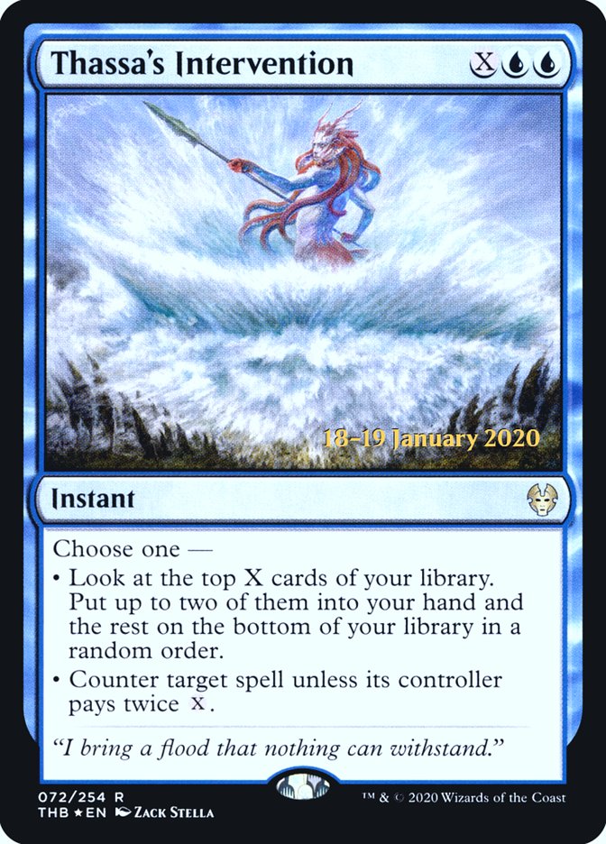 Thassa's Intervention [Theros Beyond Death Prerelease Promos] Magic: The Gathering