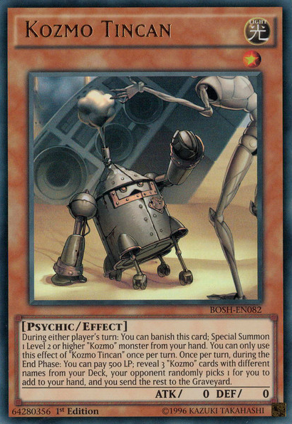 Kozmo Tincan [BOSH-EN082] Ultra Rare Yu-Gi-Oh!