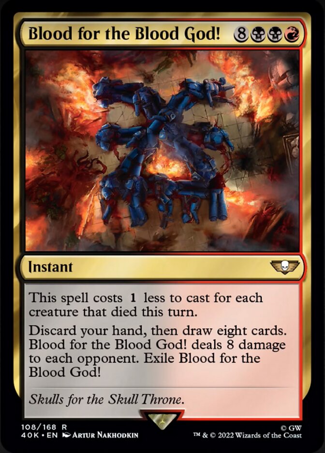 Blood for the Blood God! (Surge Foil) [Warhammer 40,000] Magic: The Gathering