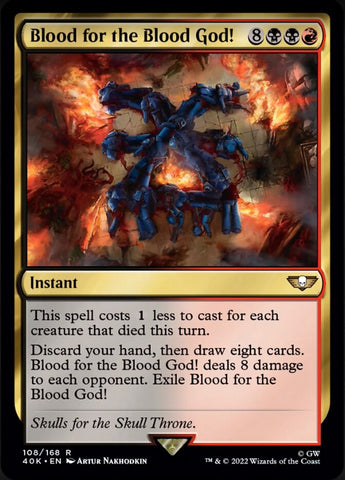 Blood for the Blood God! (Surge Foil) [Warhammer 40,000] Magic: The Gathering