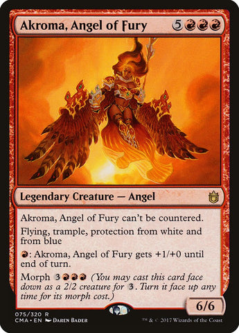 Akroma, Angel of Fury [Commander Anthology] Magic: The Gathering